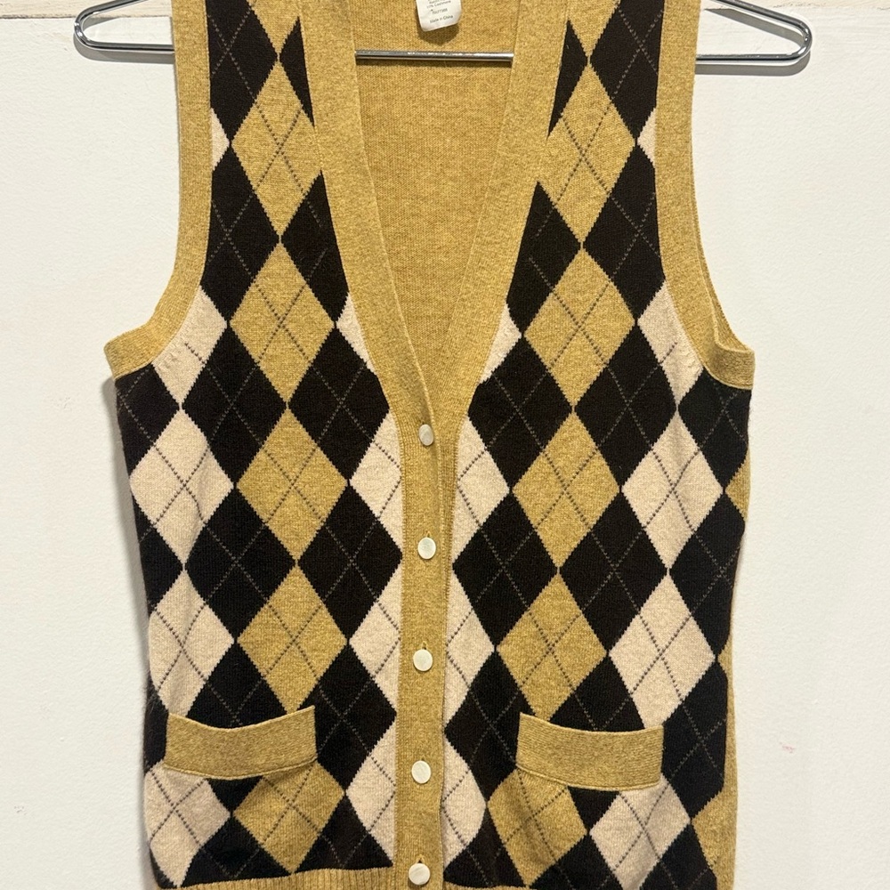 J. Crew Mustard Yellow Knit Sweater